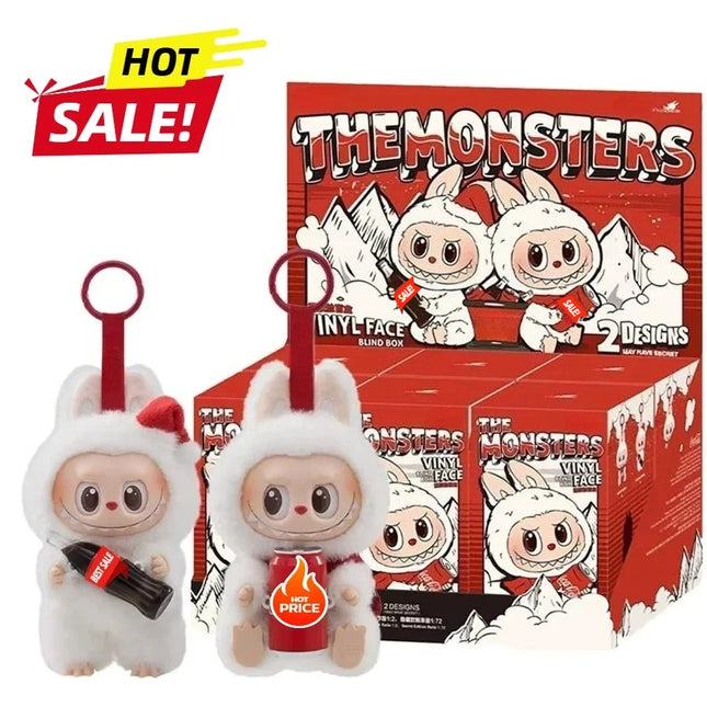New Labubu Blind Box Have A Seat Series BIG INTO ENERGY Flocking Model Toy  Kawaii Monster 3rd Keychain  Decorations Gift
