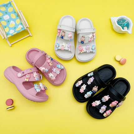 Fashion Popular Cartoon Slippers New Flats Bottom Boys and Girls Non-Slip Soft Bottom Sandals 811