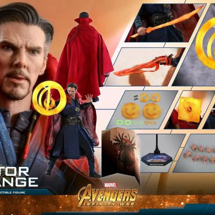 Original Hot Toys Doctor Strange Actin Figure 1/6 The Avengers Dr. Strange Figurine Ht MMS484 Bc Doctor Stranges Collection Toys