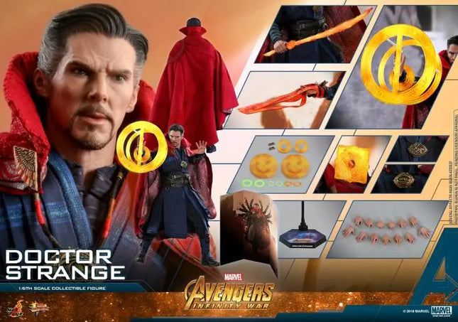 Original Hot Toys Doctor Strange Actin Figure 1/6 The Avengers Dr. Strange Figurine Ht MMS484 Bc Doctor Stranges Collection Toys