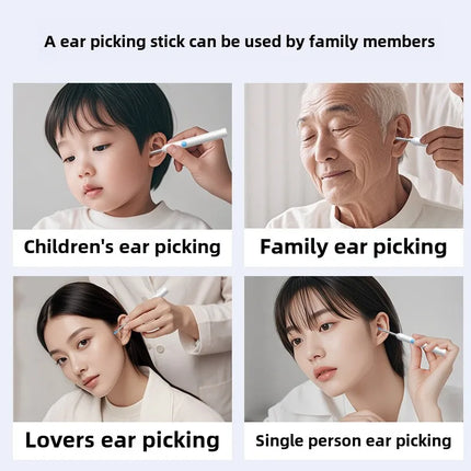 Wireless Visual Ear Endoscope Camera Ear Cleaning Tools Spoon Safe Silicone Earpick 5MP Camera Ear Wax Remover Luminous Otoscope