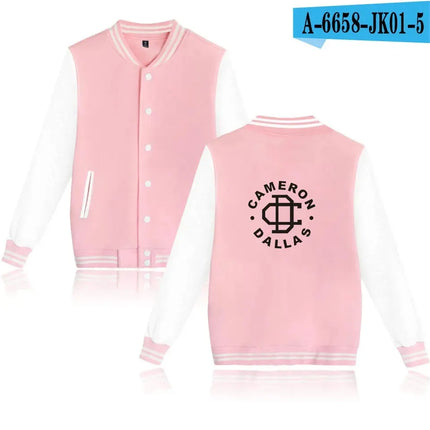 Dallas 94 printed fashion hip hop style men's women baseball jacket sport casual long sleeve hoodies sweatshirt jackets