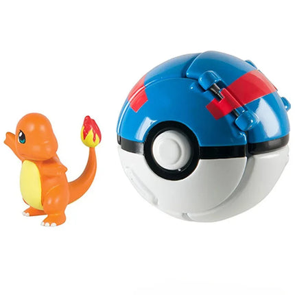 Pokemon Elf Ball Pokeball Anime Figure Cartoons Pikachu Charizard Piplup Kyogre Pocket Monster Pet Anime Action Model Toy Gifts