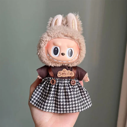 For 17cm Doll Clothes Clothing Set Baby Pendant Clothes Suspender Pants Clothes Replacement Trend Gift
