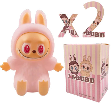 Glowing Night Light labufufu - Cute Glowing Anime Bedside Lamp, Kids Room Decor Mood Lighting，Children's Gift