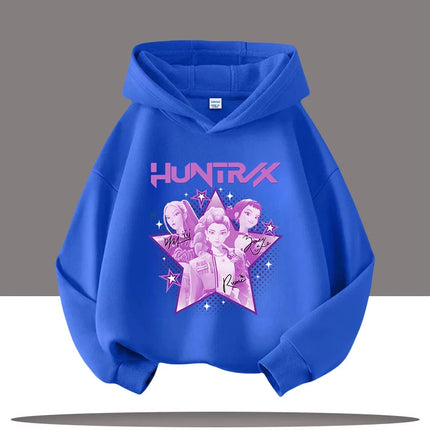 Y2K KPop Demon Hunters Hoodies Teenage Girls Boys Rumi KPop Demon Hunters Hoody Autumn Casual Long Sleeve Children's Clothing