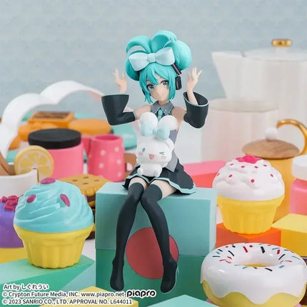 Original Sega Luminasta Hatsune Miku With Cinnamoroll Anime Figure Pvc Model Desktop Decor Figurine Collect Girls Birthday Gift