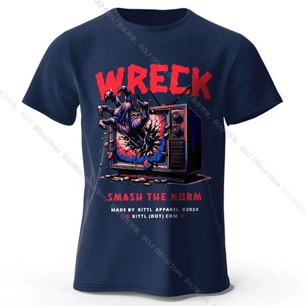 Expressive Hand-Painted T-Shirt 100% Premium Cotton Striking Graphic Tee for Bold Fashion Statements