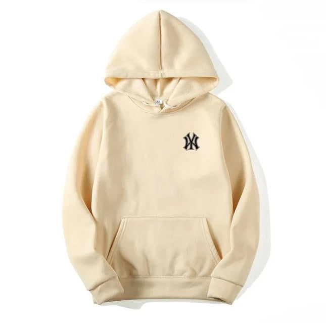 Men's and Women's Casual Fashion Trend Fleece Hooded Hoodies Spring Fall Outdoor Sweatshirt Popular Font Print Pullovers Coat