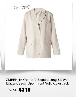 ZMEENNA 2025 Blue Denim Jacket For Women Long Sleeve Button Up Casual Top With Pockets Stylish Fashionable Trendy ZM699