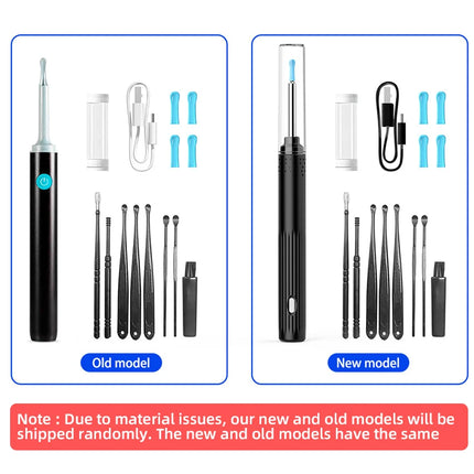 Wireless Visual Ear Endoscope Camera Ear Cleaning Tools Spoon Safe Silicone Earpick 5MP Camera Ear Wax Remover Luminous Otoscope