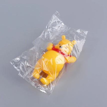 Hot Disney Cartoon Anime Action Figures Winnie Car Cake Desktop Ornament Handmade Model Dolls Toy Children Gift Birthday Present