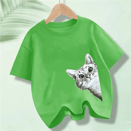 Battery Energy Low Help Me Printed T-Shirt For Boys Harajuku Funny T Shirt Kids Cotton Summer Tops Tee