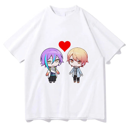 Cartoon Ruikasa Cotton T Shirts Kawaii Anime Women Men T-Shirt Funny Manga Clothes Unisex High Quality Tees Vintage Graphic Tops