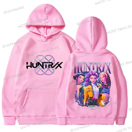 Kpop Demon Hunters Kids Clothes 2025 Hot Movie Print Men Women Fashion Casual Hoodies Anime Lovers Gift Cool Girls Hooded Shirt