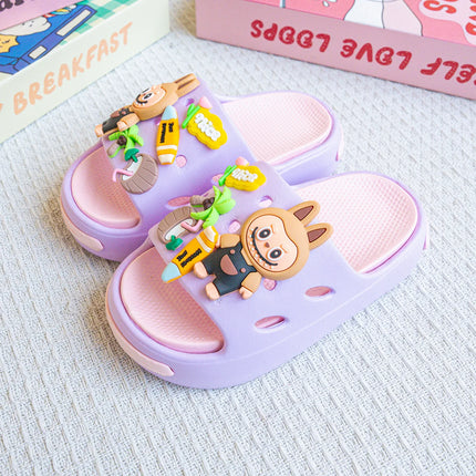New Popular Cartoon Coconut Versatile Eva Slippers for Boys and Girls, Fashionable Double Soft-Soled Non-Slip Sandals 831