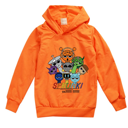 Incredibox Sprunki Hoodie for Kids Hoody Sweatshirts for Teen Boys Cartoon Coats for Girls, Casual Outerwear for Baby, Game, Hot