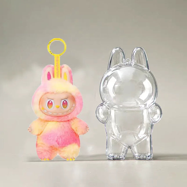 Labubu Protector Case Labubu V1V2V3 Suitable For wearing clothes Loose Less Crowded Protective Acrylic Storage Case Transparent
