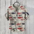 Henry Shirt - Men's new short sleeved casual T-shirt, Japanese style clothing top, casual digital print, sizes s to 5XL