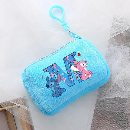 Disney Stitch Kawaii Coin Purse for Children Anime Cartoon Cute Wallet Boys Girls Key Card Storage Pouch Portable Clutch Bag