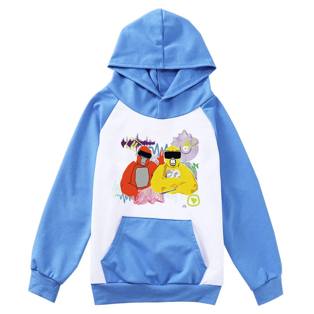 Gorilla Tag VR Game Kids Graphic Hoodie Comic Streetwear Sweatshirt for Teen Boys Fashionable Baby Girls Coat Children's Clothin