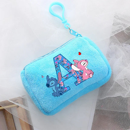 Disney Stitch Kawaii Coin Purse for Children Anime Cartoon Cute Wallet Boys Girls Key Card Storage Pouch Portable Clutch Bag