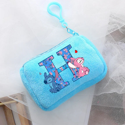 Disney Stitch Kawaii Coin Purse for Children Anime Cartoon Cute Wallet Boys Girls Key Card Storage Pouch Portable Clutch Bag