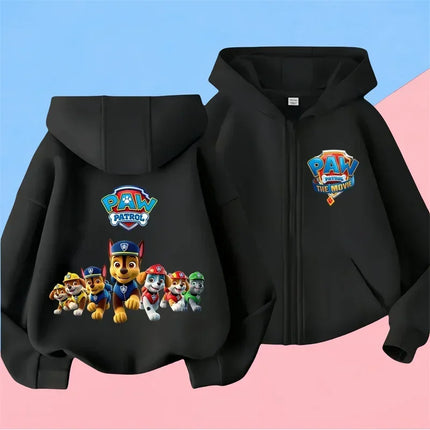 2025 Disney Minnie Mouse Girl Cartoons Kawaii Girl Clothes zipper Hoodie Boy Children Top Caricature Fashion Disneyland Trip