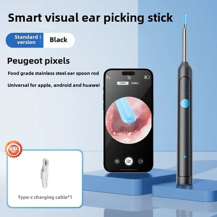 Wireless Visual Silicone Ear Spoon Endoscope Earpick Camera Otoscope Safe Ear Cleaner for Kids & Adults