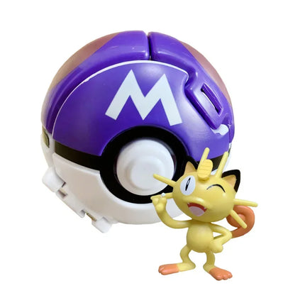 Pokemon Elf Ball Pokeball Anime Figure Cartoons Pikachu Charizard Piplup Kyogre Pocket Monster Pet Anime Action Model Toy Gifts