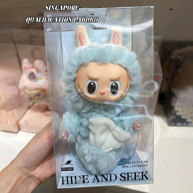 Labubu Merlion Polyvinyl Plush Pendant Singapore Limited Mermaid Doll Replica Keychain Toy Birthday Gift for Boys and Girls