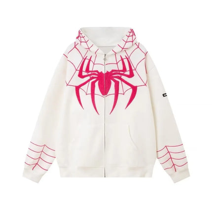 Marvel Spider-Man Parallel Universe Zipper Hoodie Men Women American Fashion Loose Ovesize Coat Autumn Lovers' Clothes Boy Gift