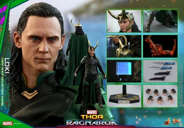 Authentic Hot Toys Loki  Action Figure Thor Ragnarök Loki Laufeyson Figurine Statue Thor 3 God of Evil HT MMS472 Collection Toys