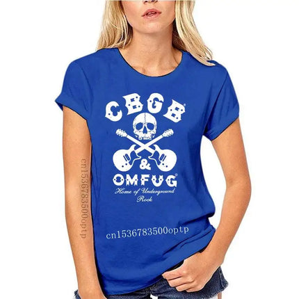 Herrenbekleidung CBGB Crossed Guitars T-Shirt 100% Baumwolle Neu SM Englisch Rock - Originaltitel anzeigen Jugend