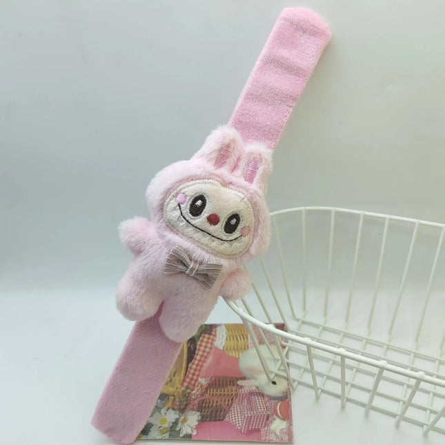 labubu Cute Plush Pop Ring Bracelet Cartoon Labubu Doll Girlfriend Couple Bracelet Creative Gift for Women