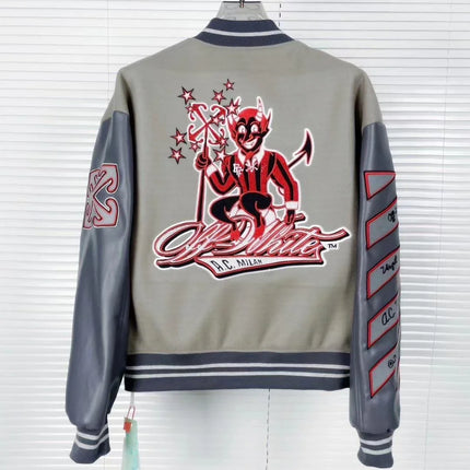 Fashion Embroidered Varsity Jacket Men Streetwear Bomber Jacket Baseball Coat Streetwear Men Clothing Oversized Coats