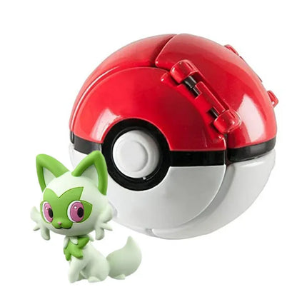 Pokemon Elf Ball Pokeball Anime Figure Cartoons Pikachu Charizard Piplup Kyogre Pocket Monster Pet Anime Action Model Toy Gifts