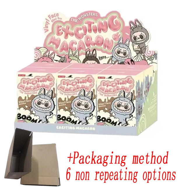 Labubu The Monsters Vinyl Face Doll Heart-Moving Macaron Doll Blind Box Blind Bag Figure Guessing Bag China High-Quality Replica