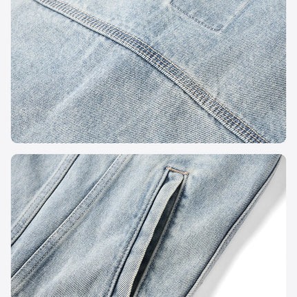 SIMWOOD 2025 Spring New Oversize 12.5oz Classical Denim Jackets Men Washed Vintage Casual Jacket
