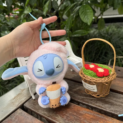 2025 Stitch Eat Some Thing Before Sleep Series Vinyl Blind Box Bag Pendant Cute Doll Mystery Box Toy Birthday Surprise Gift