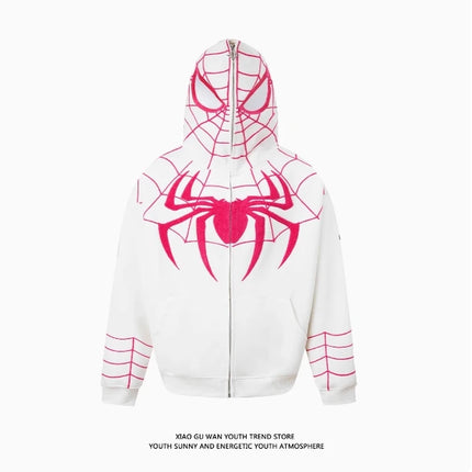 Marvel Spider-Man Parallel Universe Zipper Hoodie Men Women American Fashion Loose Ovesize Coat Autumn Lovers' Clothes Boy Gift