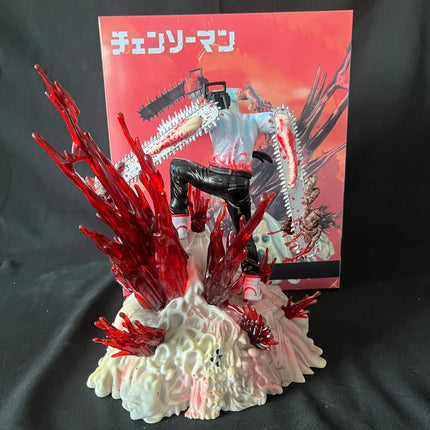 29cm Chainsaw Man Denji Figure Chainsawman Anime Figures Pvc Statue Pochita Action Figurine Copy Model Doll Decoration Toys Gift
