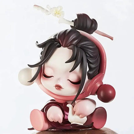 Newhigh Qual Popmart Skullpanda Front Ink Plum Series Blind Box Toy Sp Handmade Ornament Trendy Antique  Ornament Children Gift