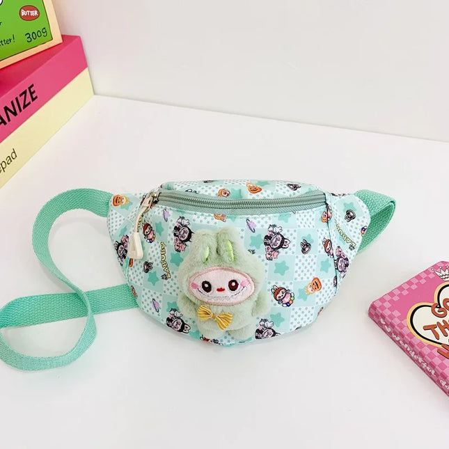 Cute Cartoon Girl Kids Single Shoulder Bag Fashion Casual Crossbody Snack Mobile Phone Small Bag Kawaii Chest Backpack Kid Gift