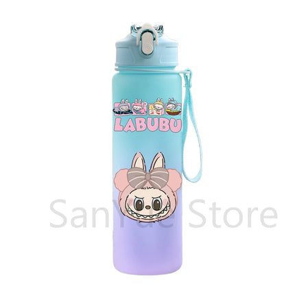 750Ml Cute Cartoon Printed Water Bottle Teenger Student Large Capacity Drinking Portable Outdoor Sport Water Cup Kid Gift