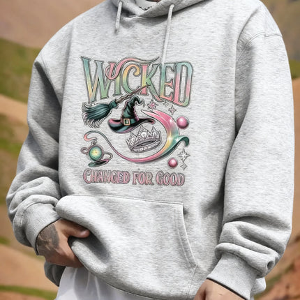 Men's and Boys' "Wicked" Musical-Inspired Hoodies - "Wicked Changed For Good" Graphic Print