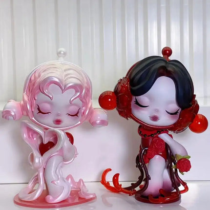 Blind Box Skullpanda Valentine'S Day Handmade Elevator China Edition Red Pink Black Birthday Gift Decoration Handmade Model Gift