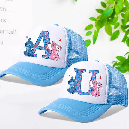 Disney Stitch Parent-child Baseball Cap Anime Cartoon Fashion Peaked Cap Men Women Kids Summer Sunscreen Shading Hat mesh Hats