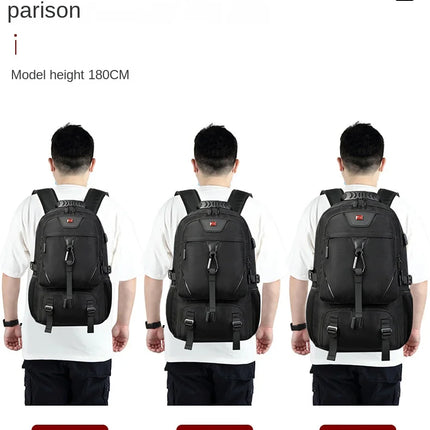15.6/17.3" Travel Backpack Men Business Backpack School Expandable USB Bag Large Capacity Laptop Waterproof Fashion Backpack