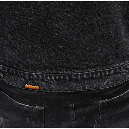 The Main Promotion of New Explosive Top Coat Spring and Autumn New Men's Trend with Popular Solid Color Denim Jacket Clothing